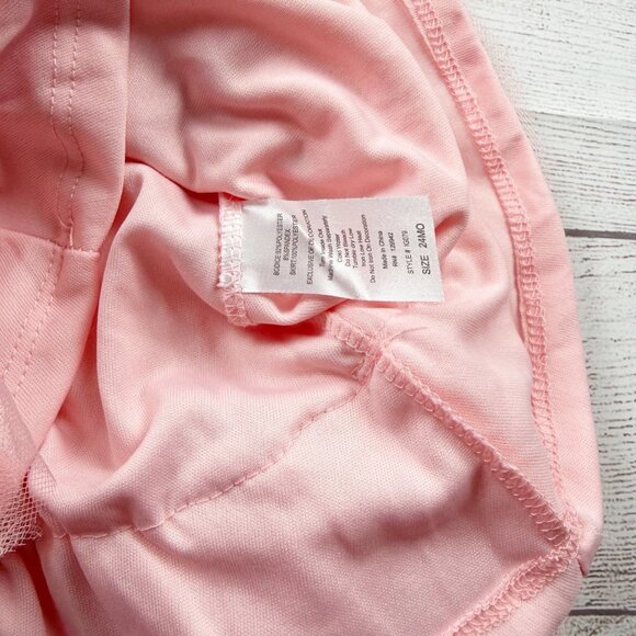 Btween Striped Sequin Heart Tulle Skirted Tutu Dress - Picture 3 of 4